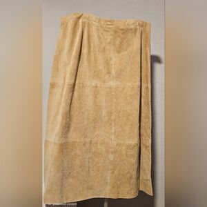 Dennis Basso Elegant Beige Maxi Skirt